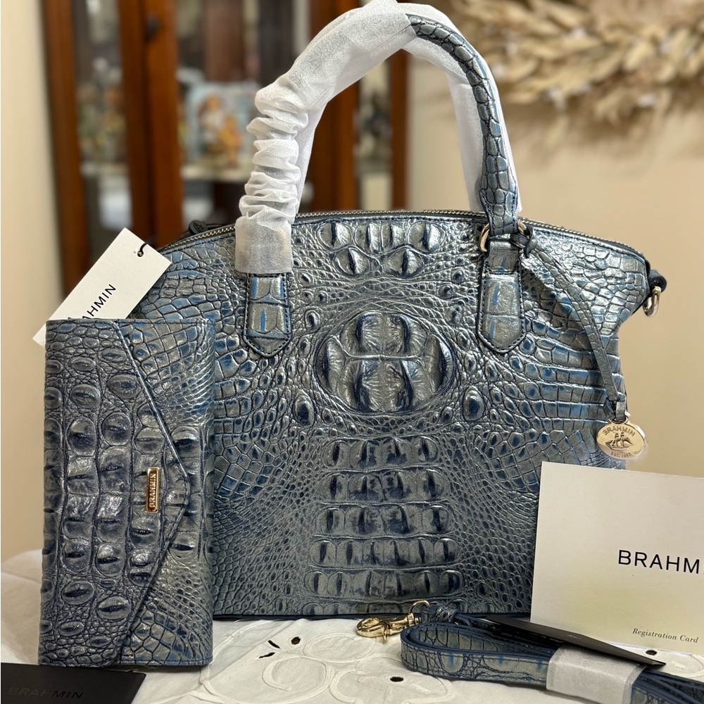 Brahmin “Stunning” Purse And Wallet Set. NWT